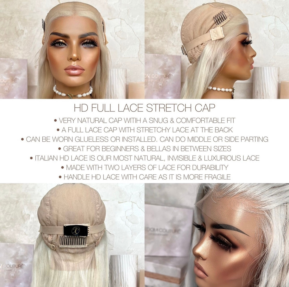 KING KYLIE | HD FULL LACE STRETCH CAP