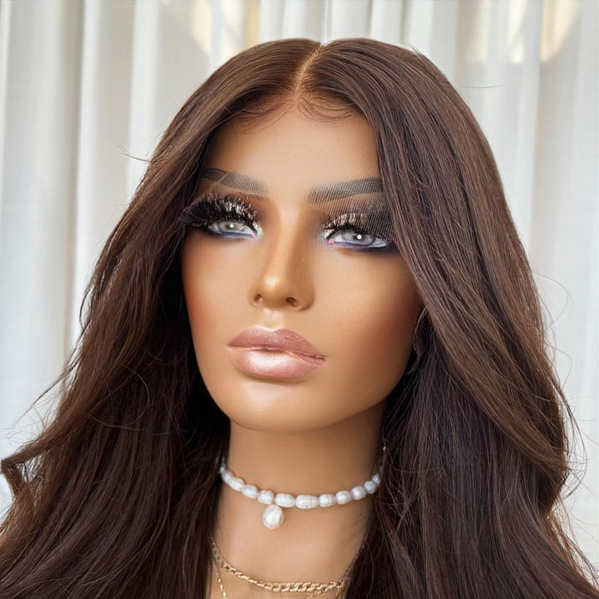 KING KYLIE DARK BROWN | HD FULL LACE STRETCH CAP