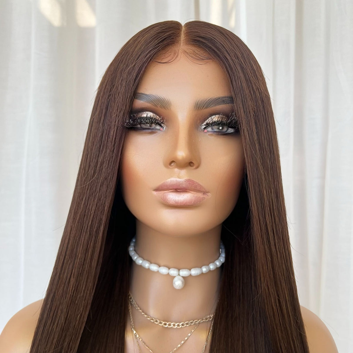 KING KYLIE DARK BROWN | HD FULL LACE STRETCH CAP