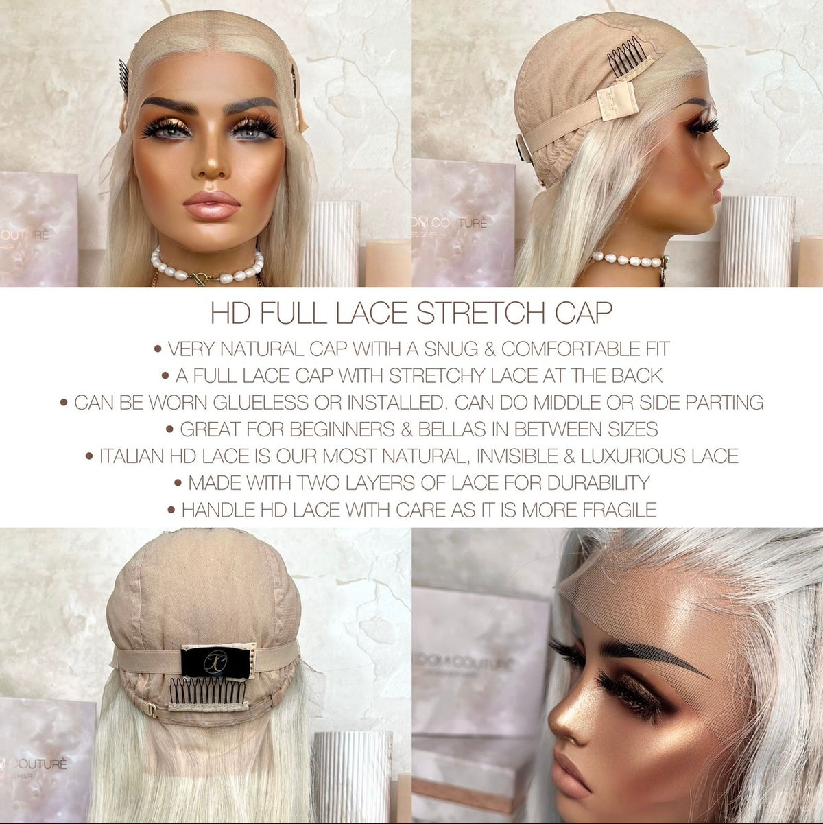 KALINA | HD FULL LACE STRETCH CAP