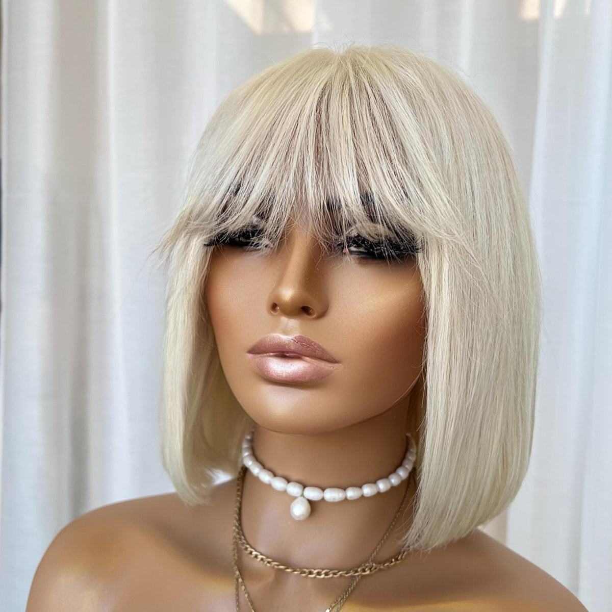 AALIYAH BOB PLATINUM | FULL LACE STRETCH CAP