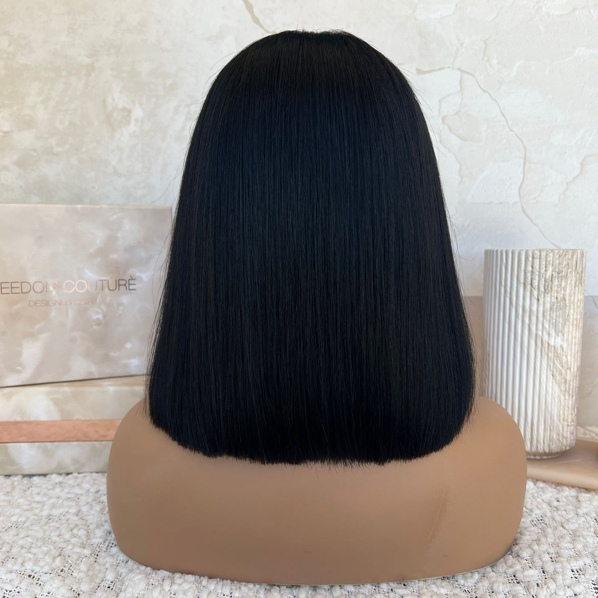 KIM BOB BLACK | HD FULL LACE STRETCH CAP | CUSTOM MADE