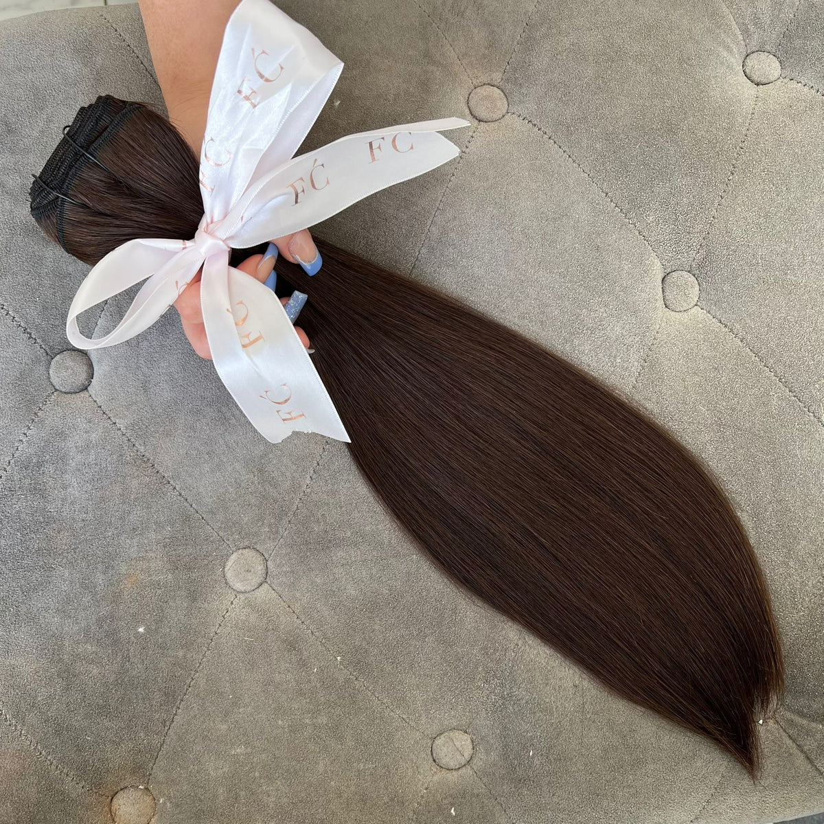 KING KYLIE DARK BROWN | WEFT | 16 INCHES