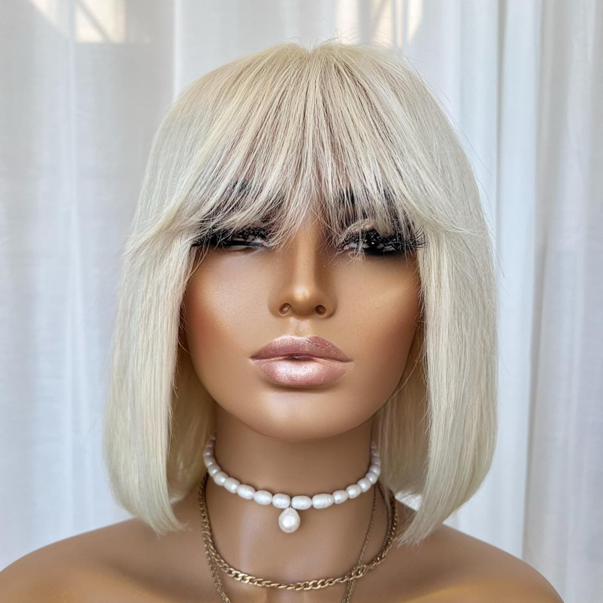 AALIYAH BOB PLATINUM | FULL LACE STRETCH CAP