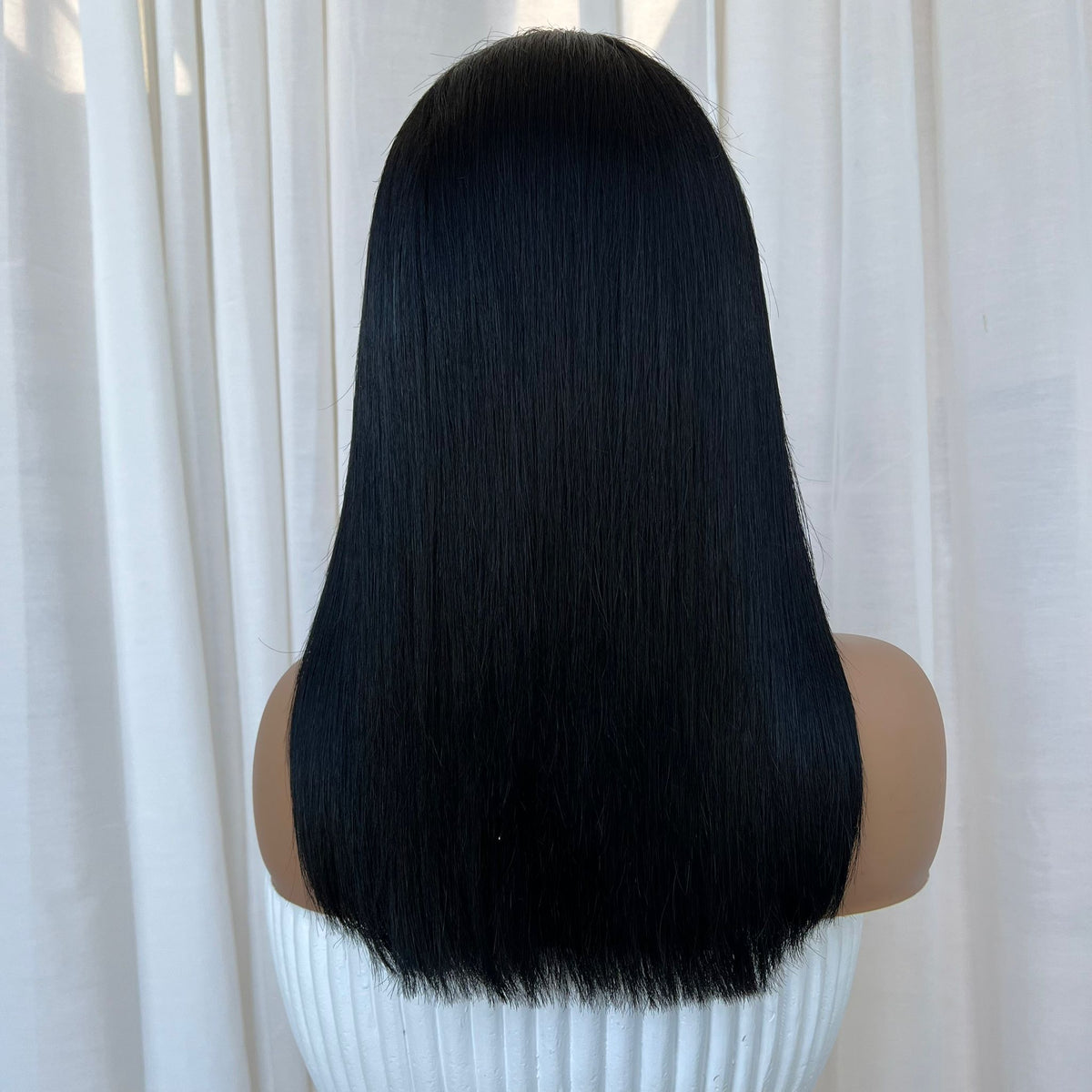 KYLIE BLACK LONG BOB | HD FULL LACE STRETCH CAP | CUSTOM MADE