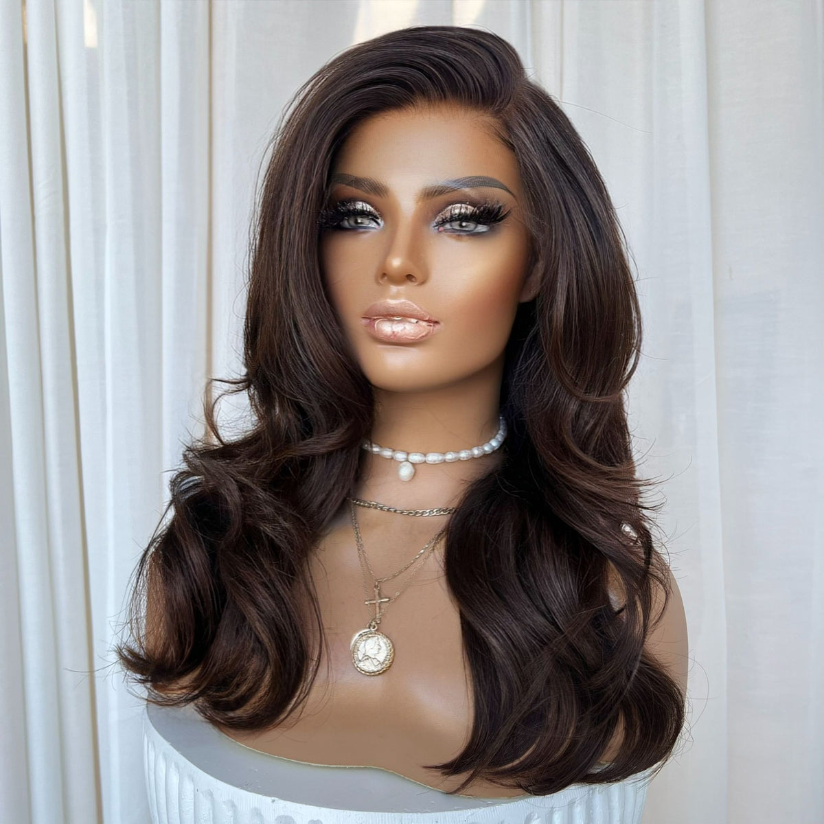 KING KYLIE DARK BROWN | HD LACE FRONT | XS-S