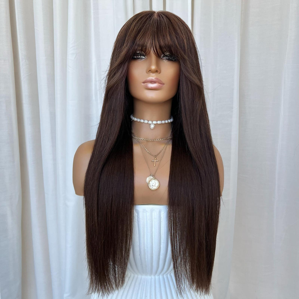 KING KYLIE DARK BROWN | HD FULL LACE SRETCH CAP