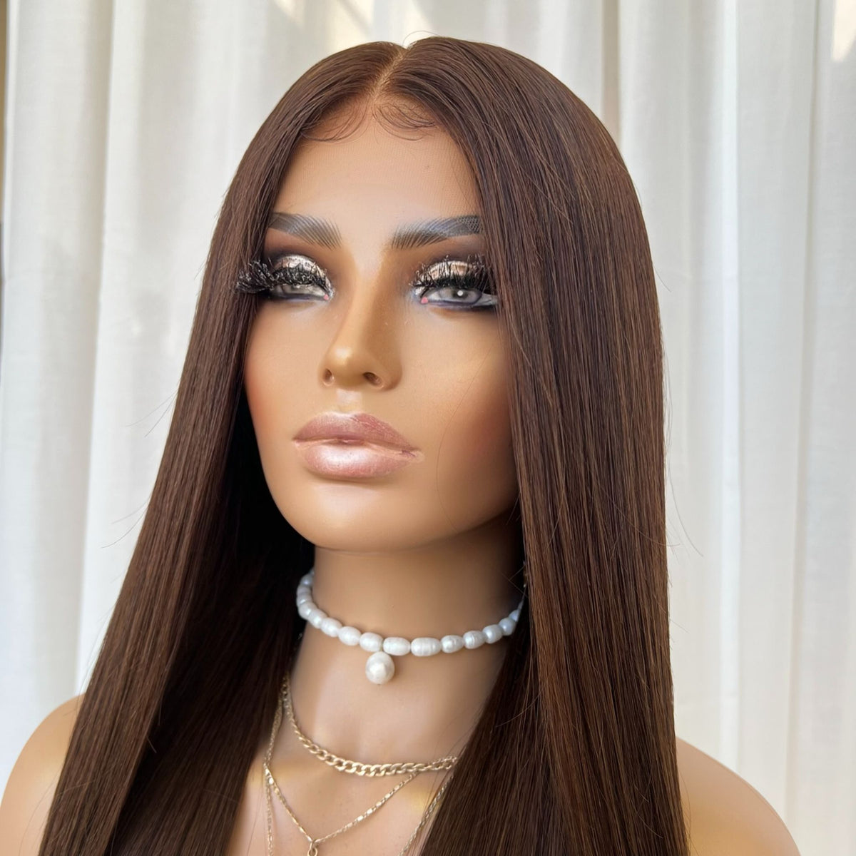 KING KYLIE DARK BROWN | HD FULL LACE STRETCH CAP